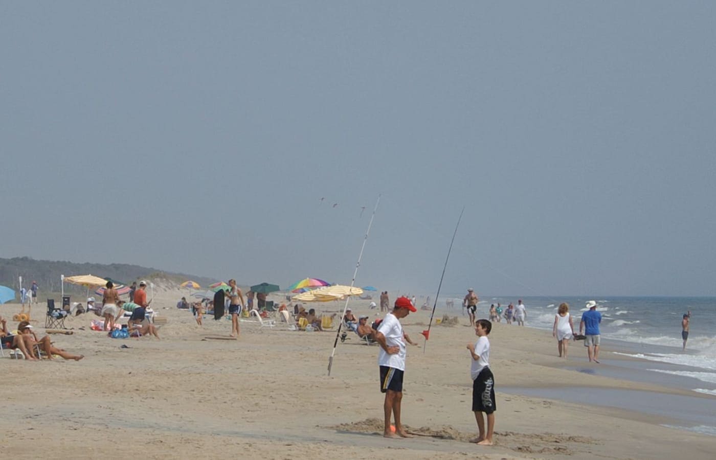 Surf fishing — Ocean City, Maryland