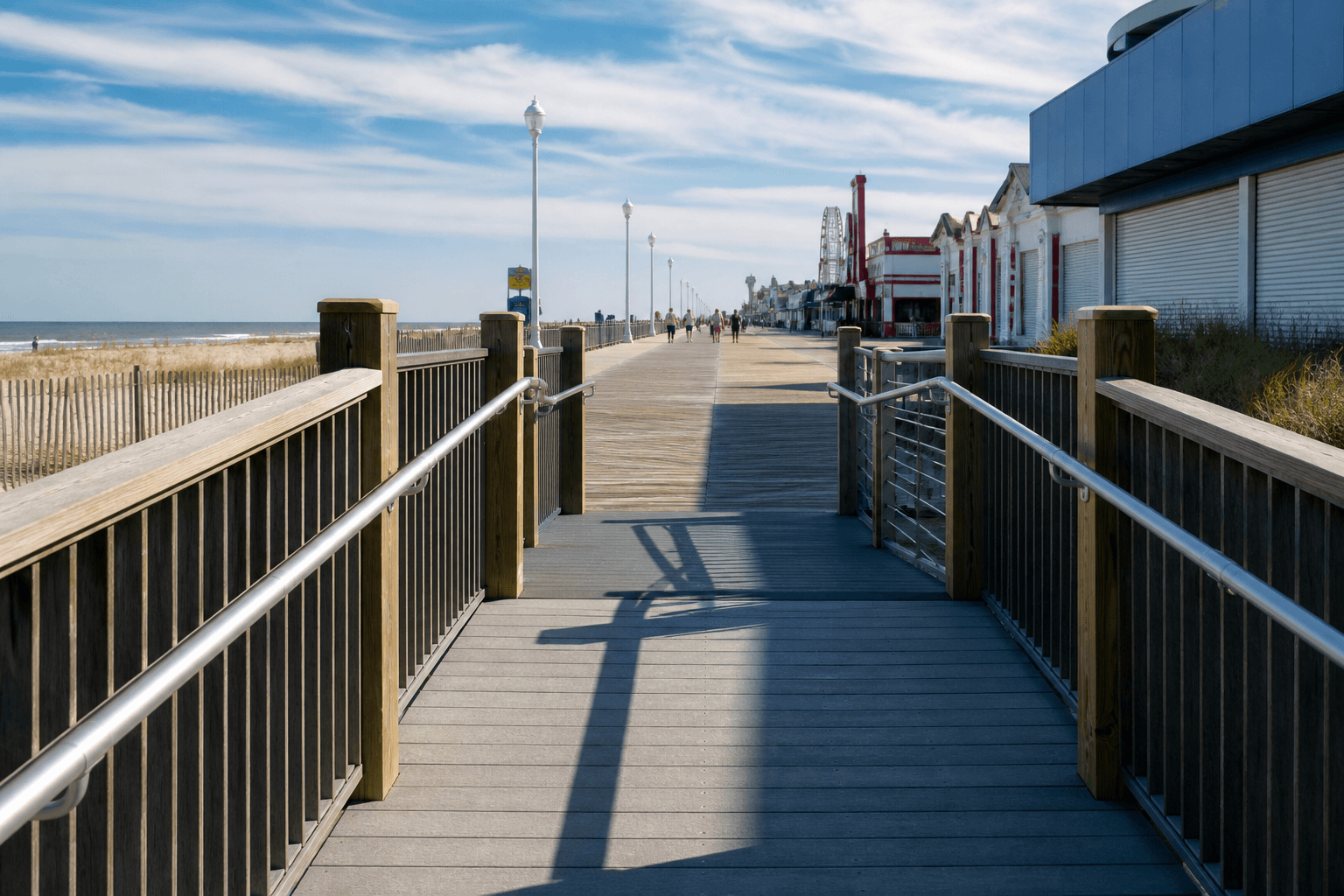 Accessible Boardwalk ramp map: plan entries before you commit the stroll — Beach Blog photo, Ocean City, Maryland
