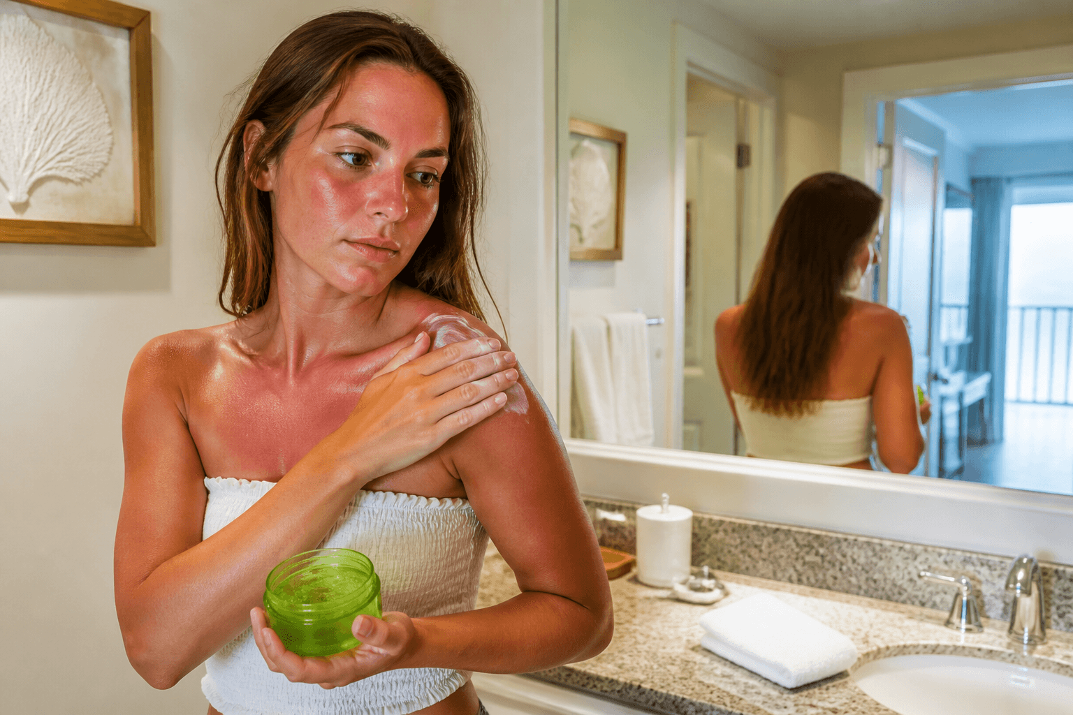 After-sun aloe reset before dinner: cool the burn, save the night — Beach Blog photo, Ocean City, Maryland