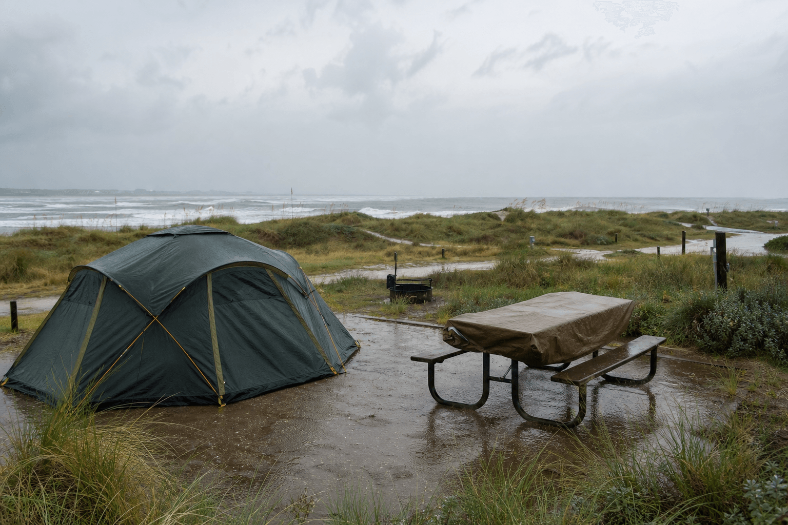 Assateague camping rain plan: when to stay, dry out, or leave — Beach Blog photo, Ocean City, Maryland