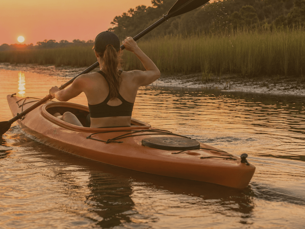 bay paddle morning for runners on vacation — supporting Beach Blog photo, Ocean City, Maryland