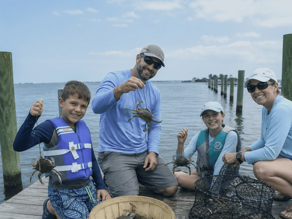 bay pier vs boat for kids crabbing — supporting Beach Blog photo, Ocean City, Maryland