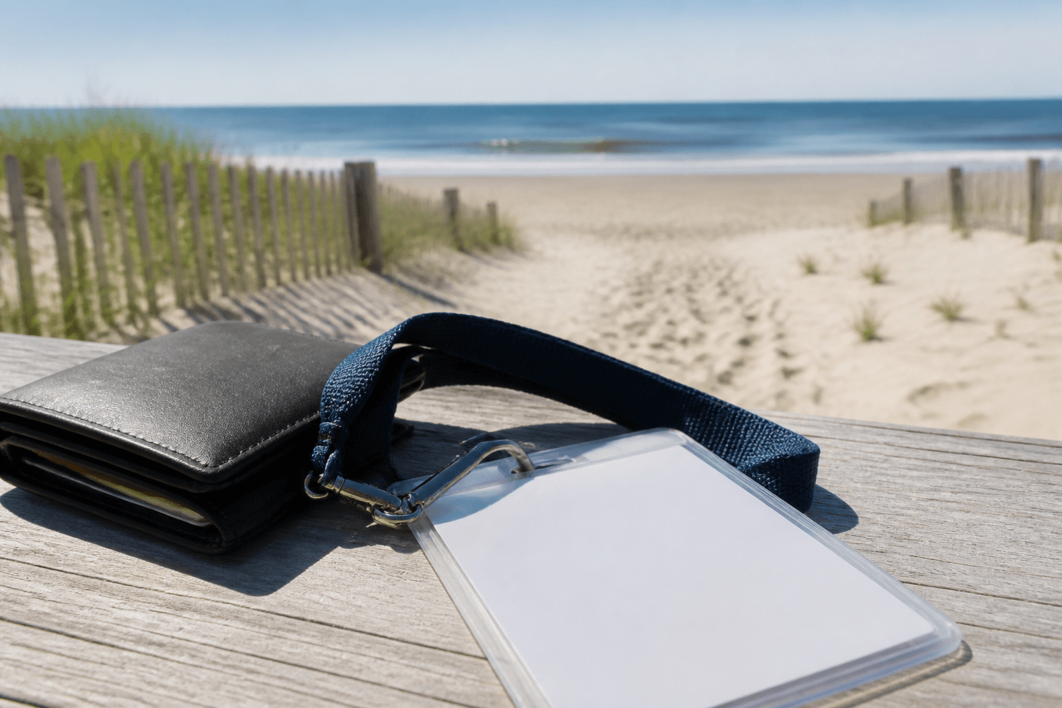 Beach badge laminate wallet spare: photo plus plastic — Beach Blog photo, Ocean City, Maryland