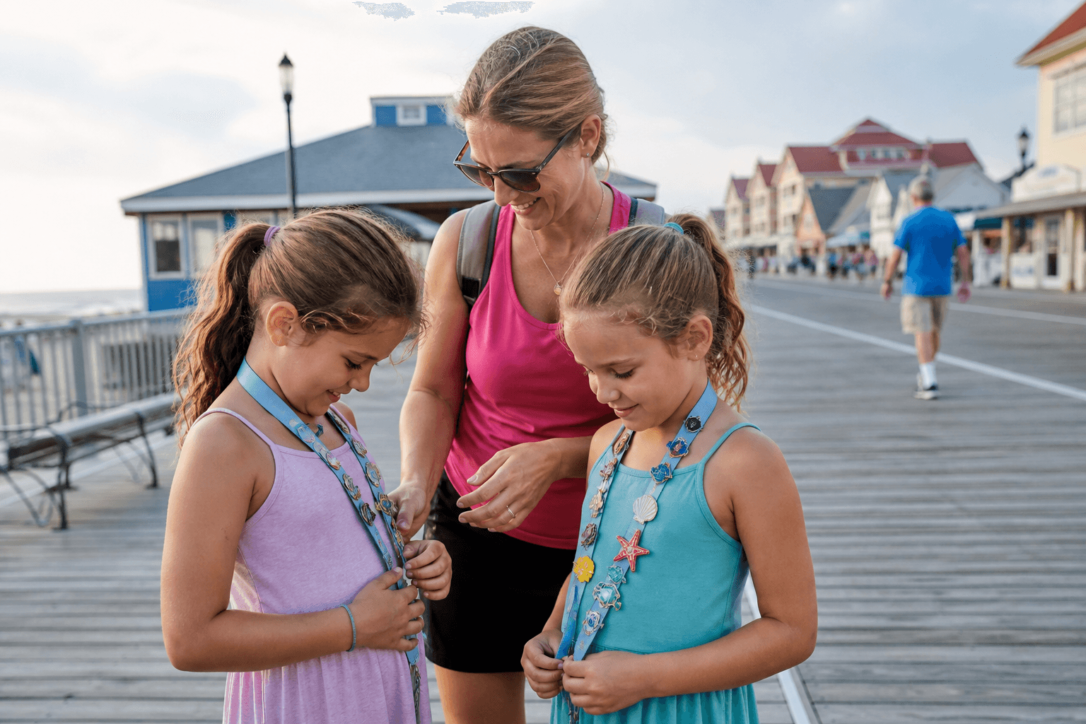 Beach badge on a lanyard: kids lose pockets, not necks — Beach Blog photo, Ocean City, Maryland