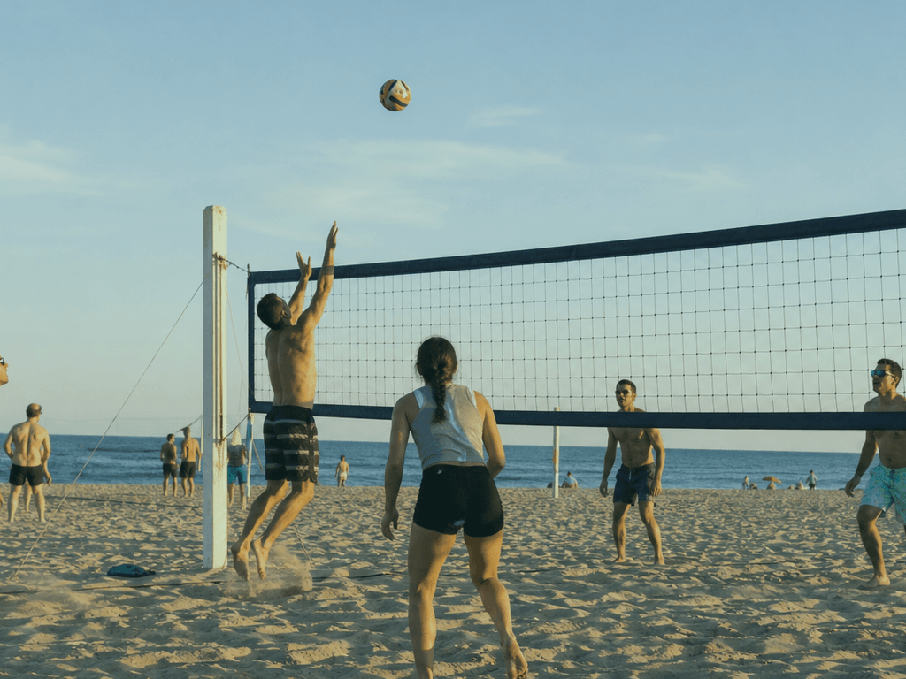 Beach volleyball pickup without the sunstroke: games, water, shade exits — supporting Beach Blog photo, Ocean City, Maryland