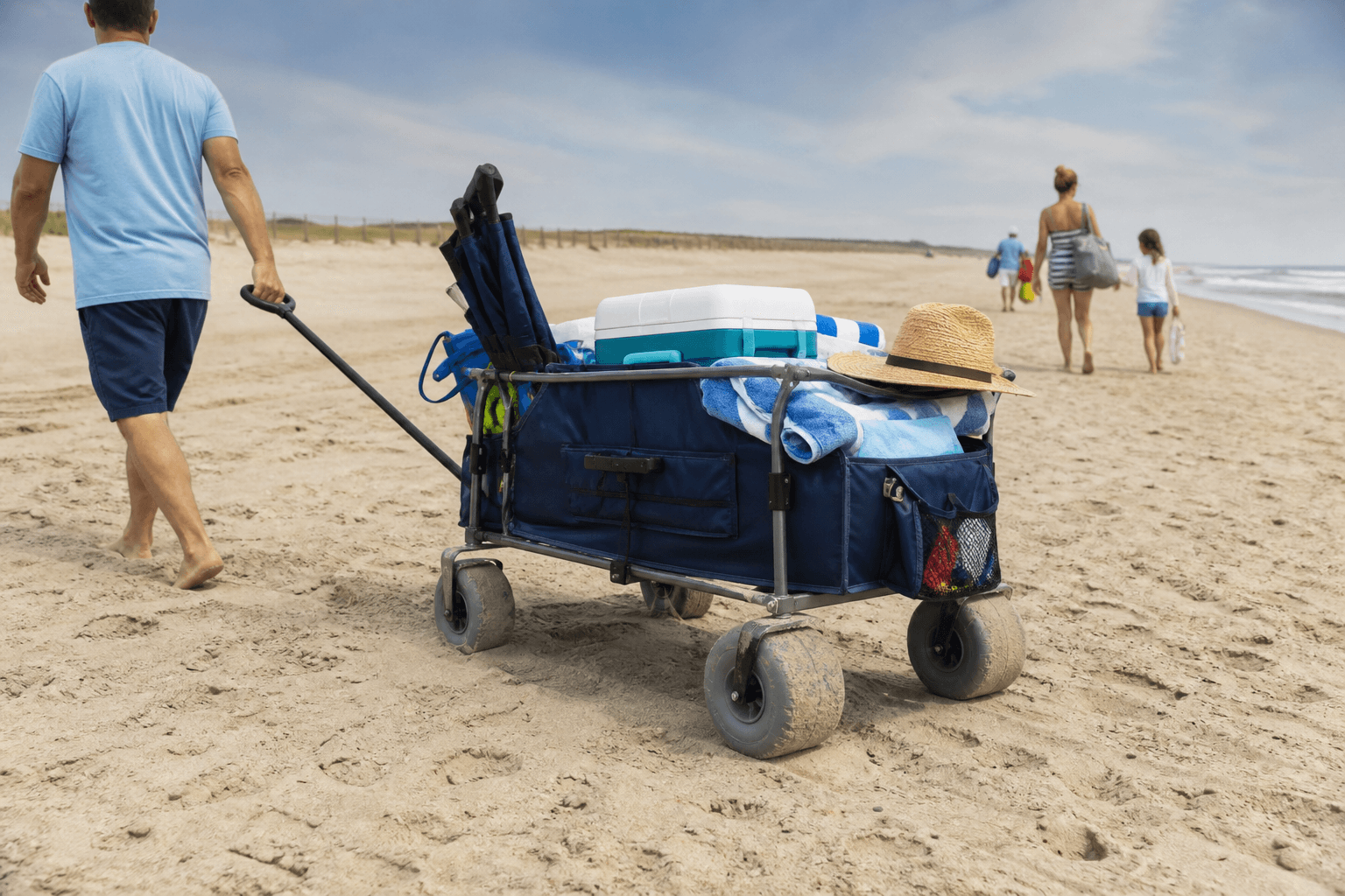 Beach wagon tire upgrade: worth it if sand is your daily commute — Beach Blog photo, Ocean City, Maryland