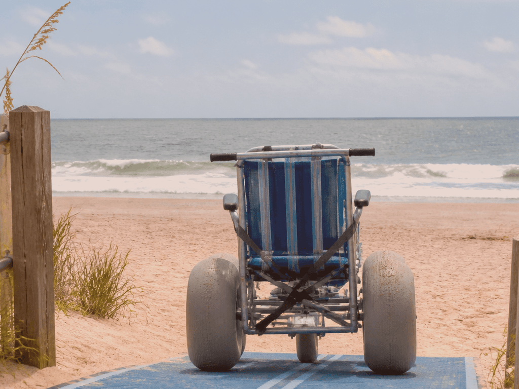 Beach wheelchair and ADA access day: ask early, stage gear, keep dignity in the plan — supporting Beach Blog photo, Ocean City, Maryland