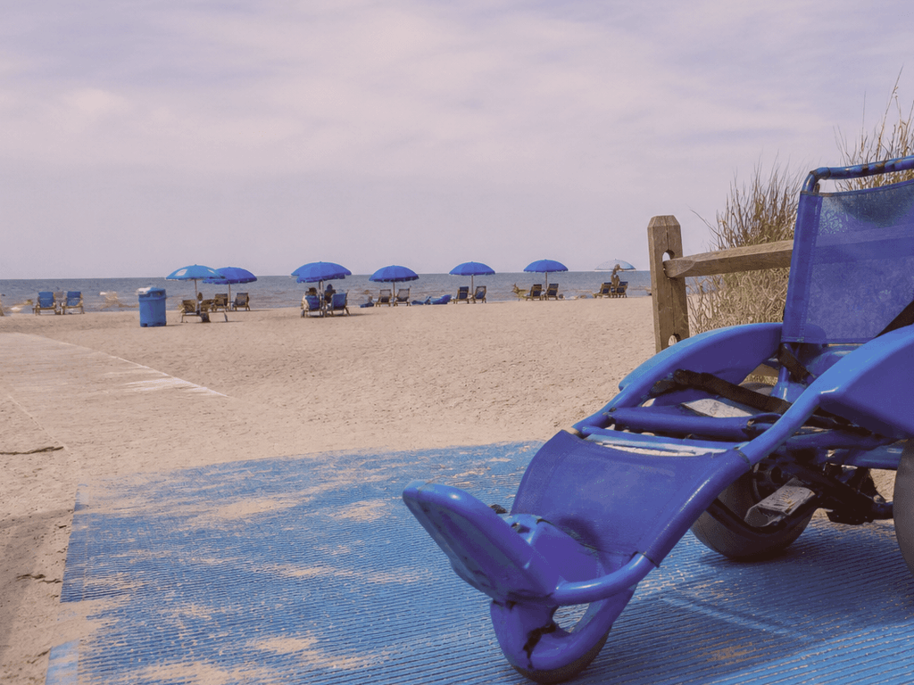 Beach wheelchair reservation window: call early, confirm hours, stage help — supporting Beach Blog photo, Ocean City, Maryland