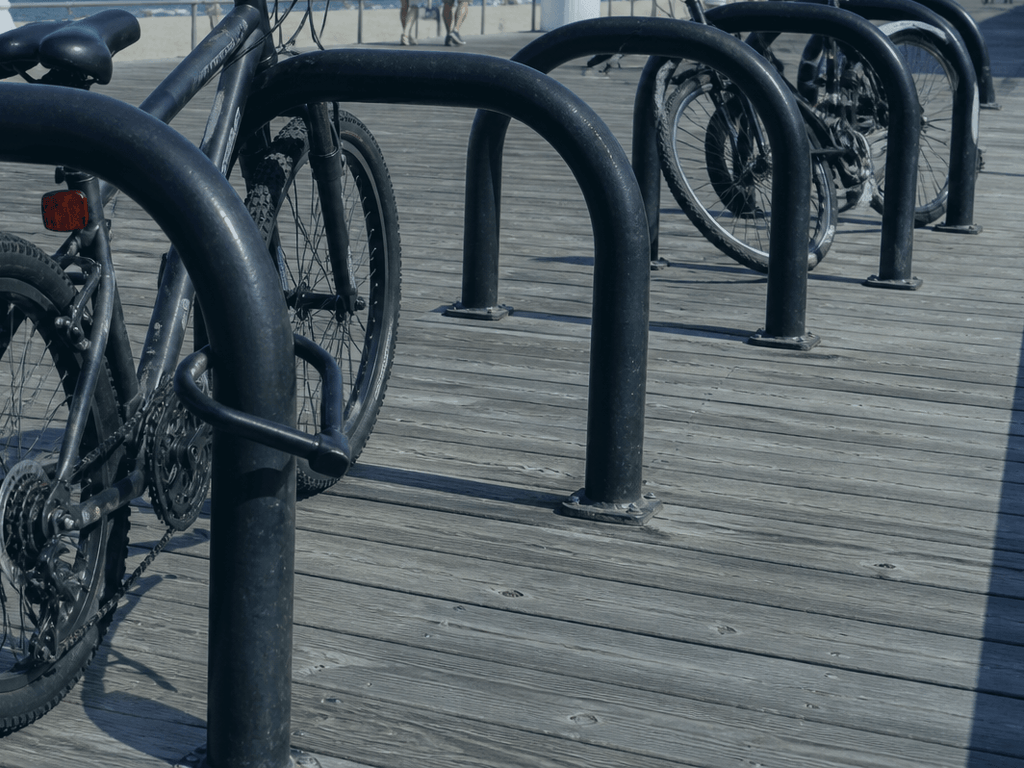 Bike lock Boardwalk truth: cable theater vs actual security — supporting Beach Blog photo, Ocean City, Maryland