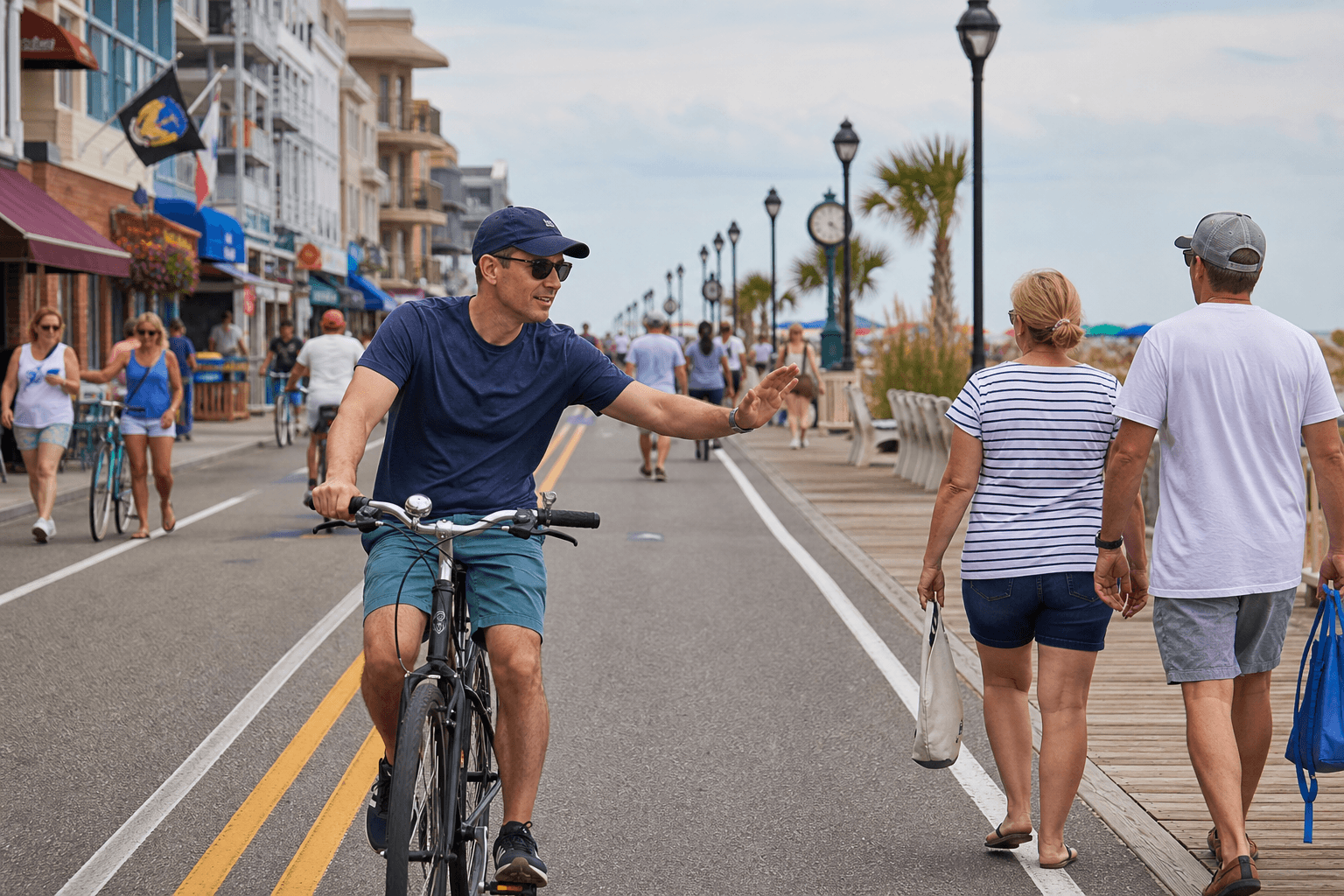 Boardwalk bike bell courtesy: ring early, pass wide — Beach Blog photo, Ocean City, Maryland