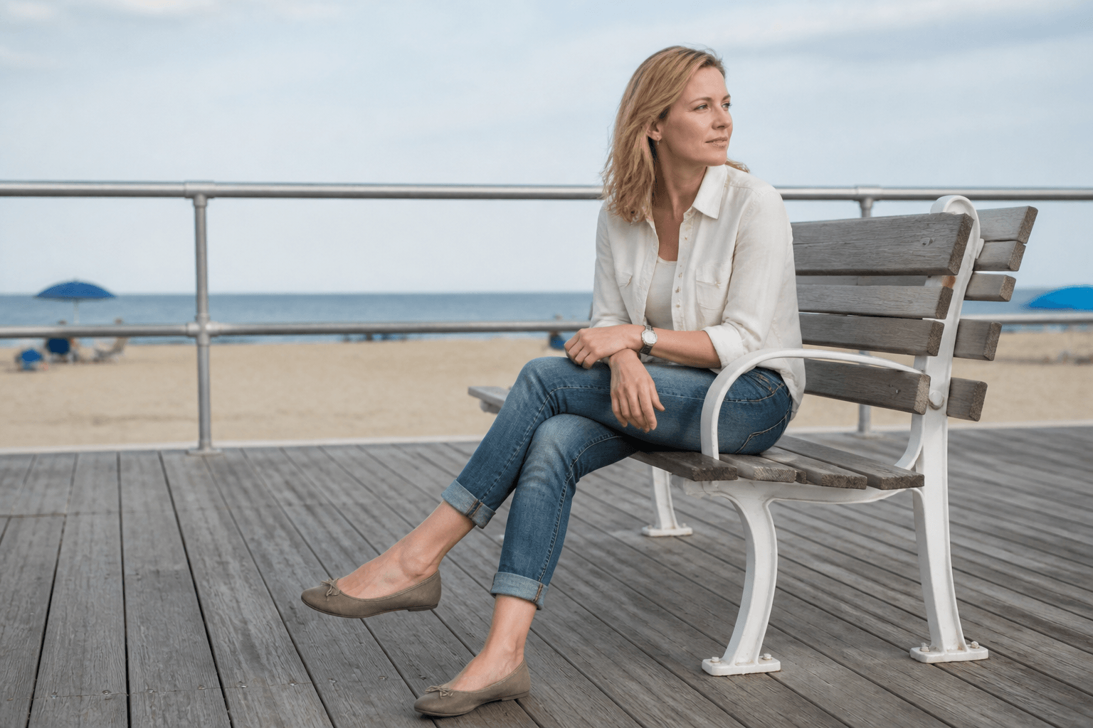 Boardwalk plank gaps: skip the skinny heels — Beach Blog photo, Ocean City, Maryland