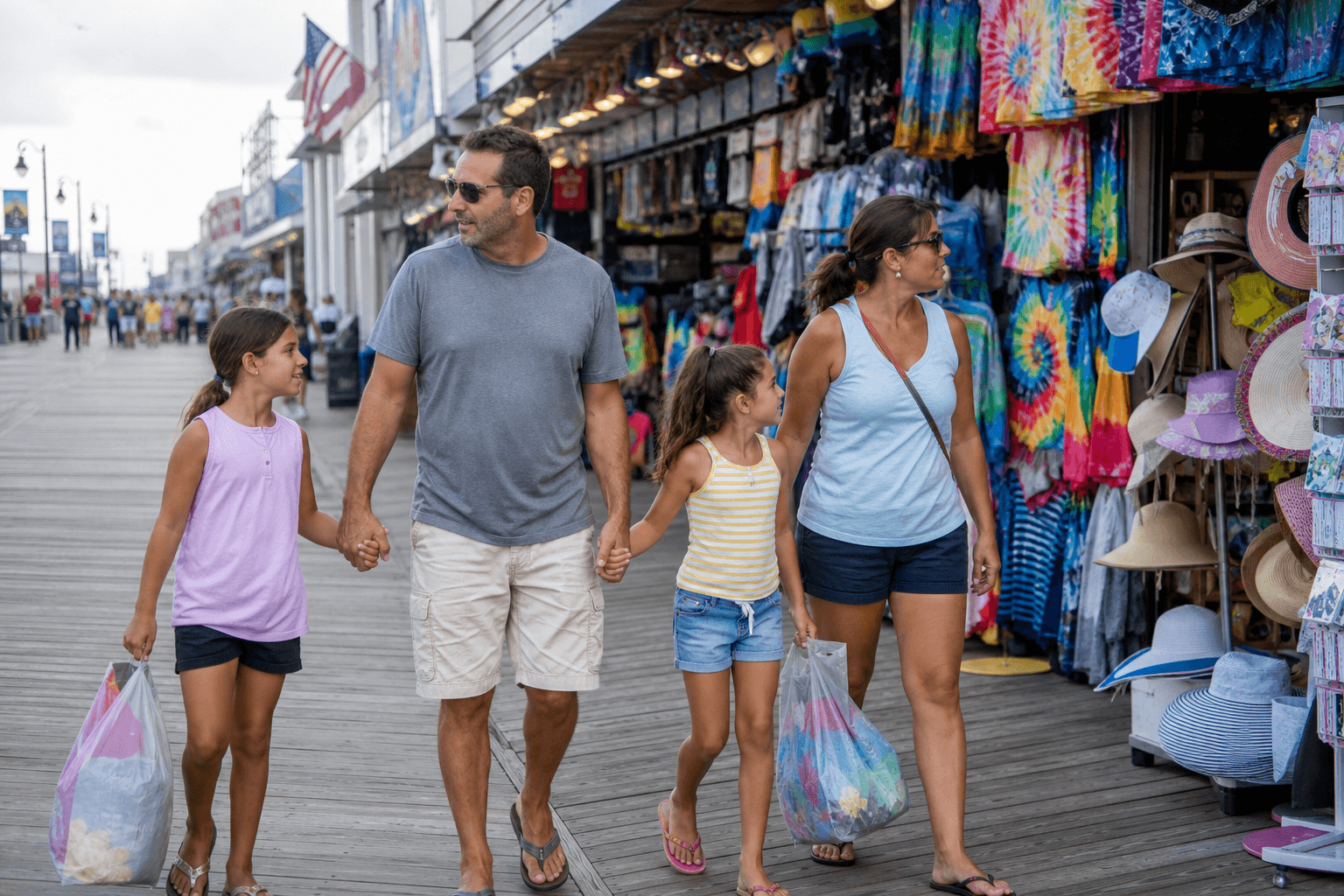 Boardwalk souvenir hour with a hard cap: shopping that ends on purpose — Beach Blog photo, Ocean City, Maryland