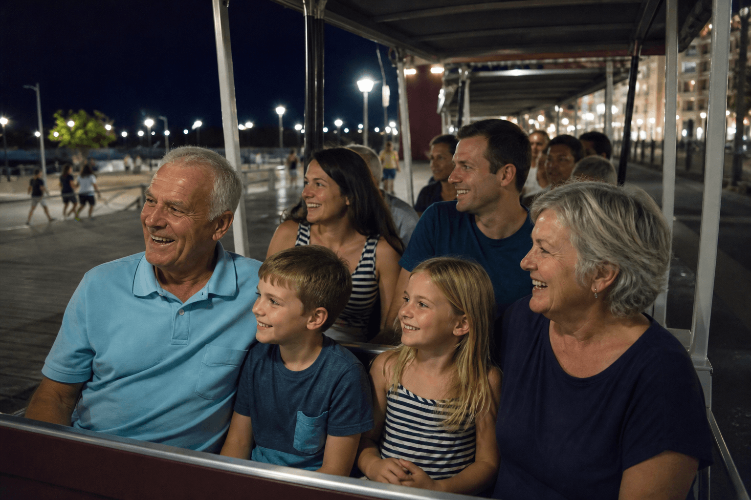 Boardwalk tram night with grandparents: ride the gaps, walk the fun — Beach Blog photo, Ocean City, Maryland