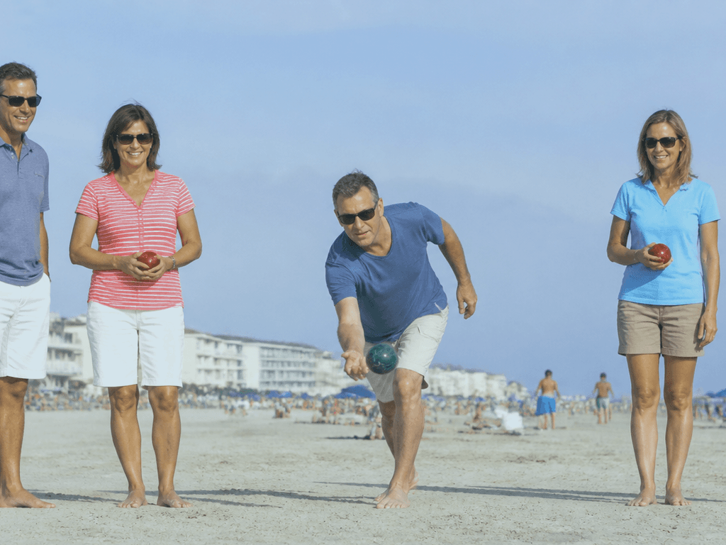 Bocce beach set: worth packing if your group actually plays — supporting Beach Blog photo, Ocean City, Maryland