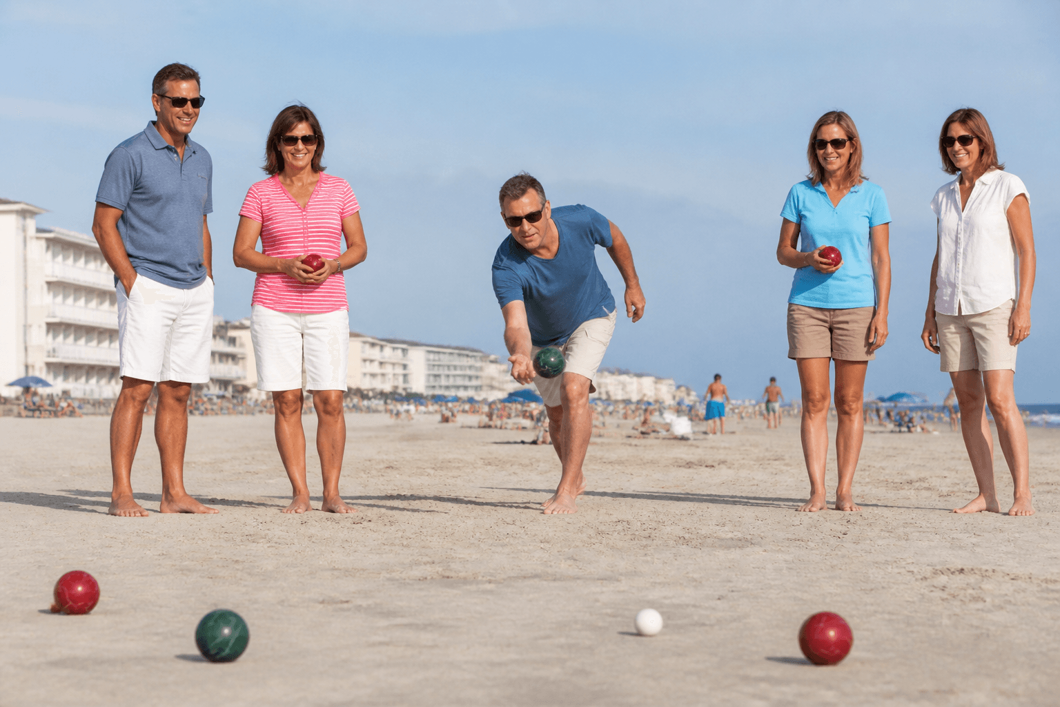 Bocce beach set: worth packing if your group actually plays — Beach Blog photo, Ocean City, Maryland