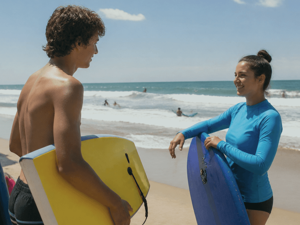Bodyboard rental afternoon: teen test for chop without buying a whole quiver — supporting Beach Blog photo, Ocean City, Maryland