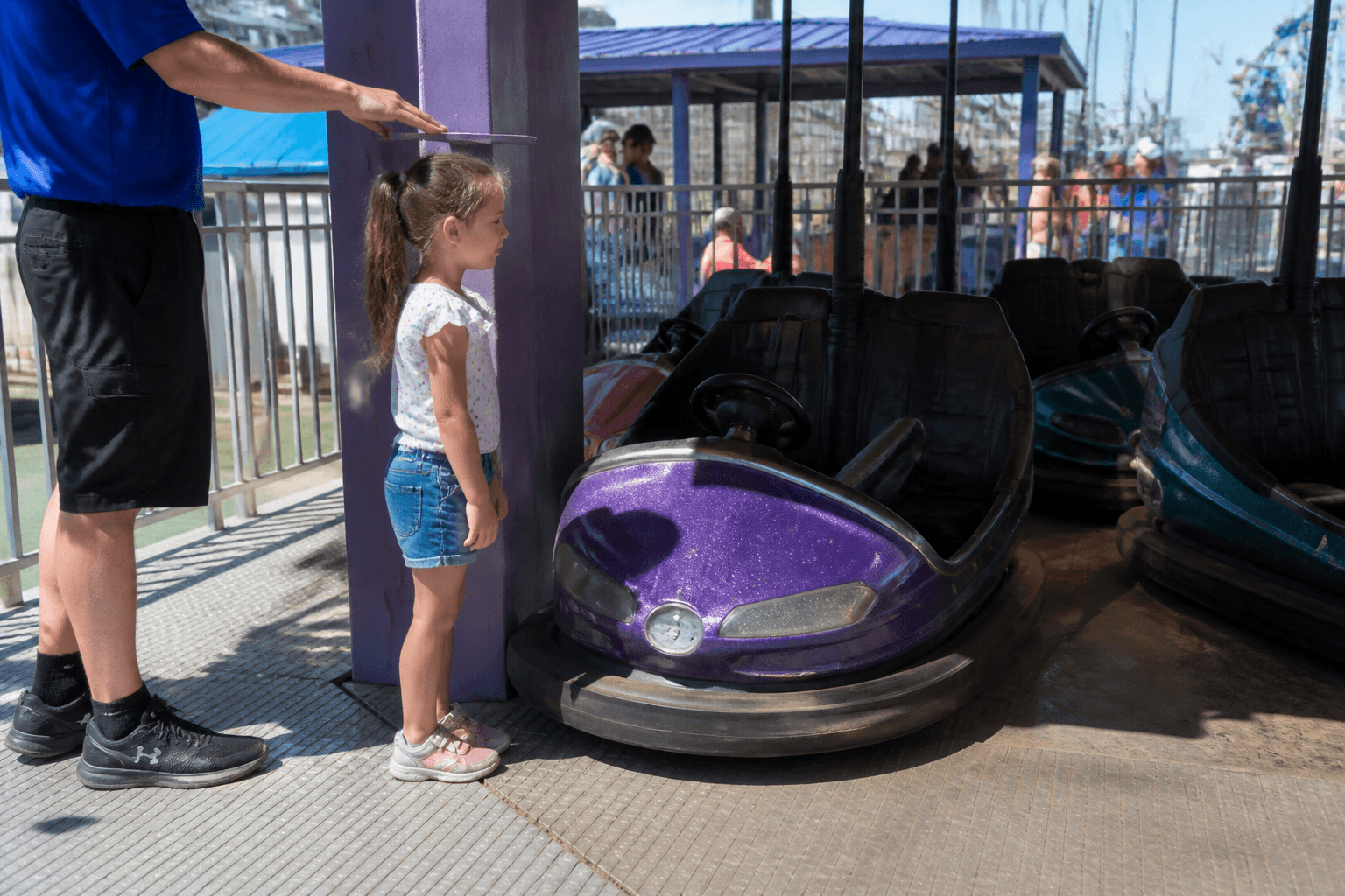 Bumper car height line: honesty beats tears — Beach Blog photo, Ocean City, Maryland