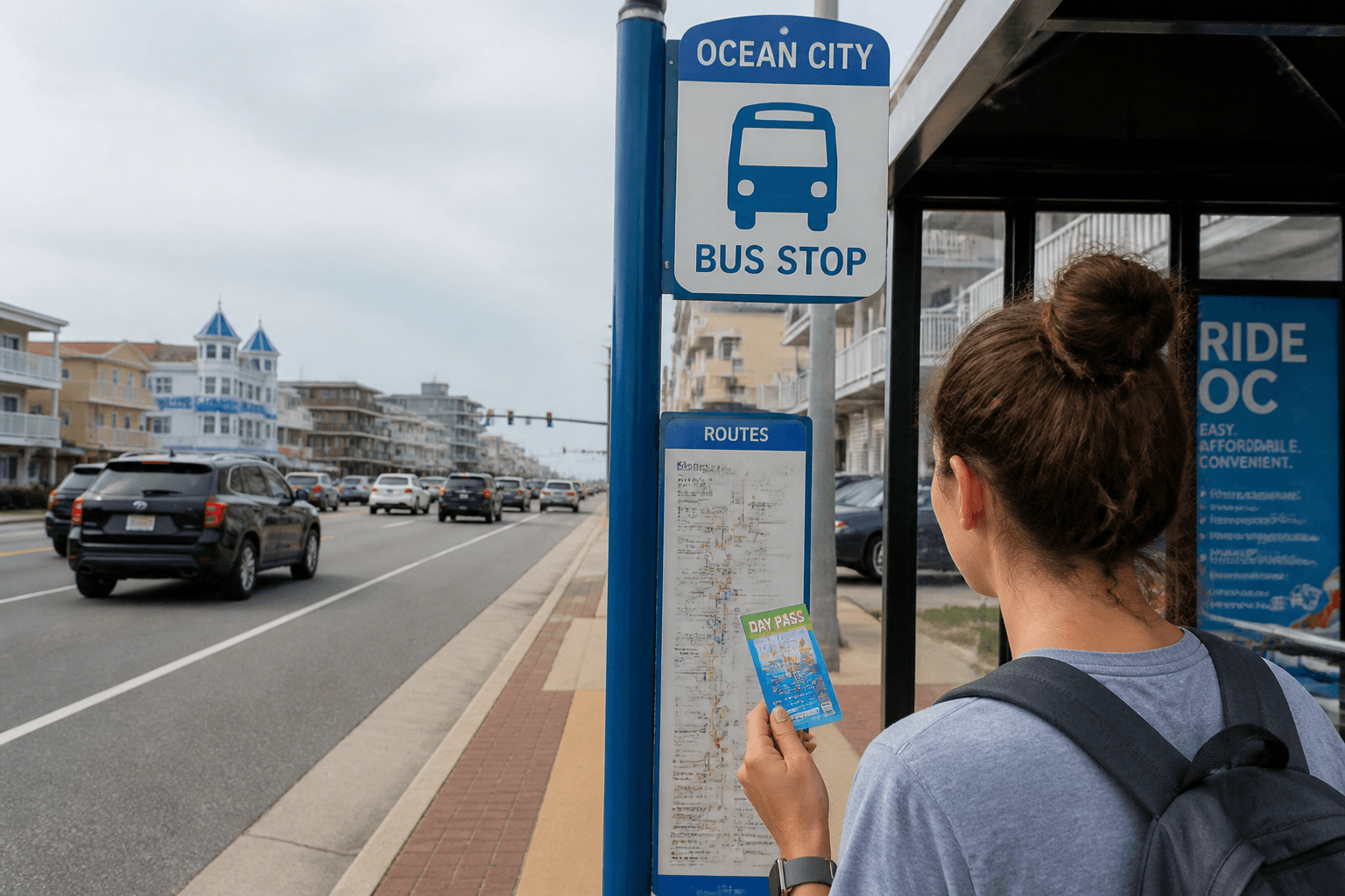 Bus day pass vs Uber math: count the hops — Beach Blog photo, Ocean City, Maryland