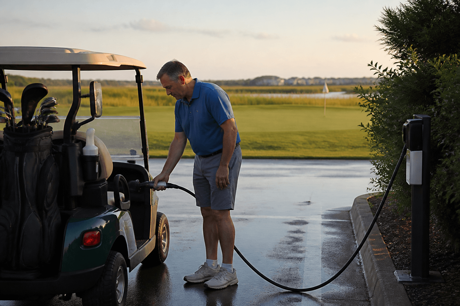 Golf cart return: don't leave it gasping — Beach Blog photo, Ocean City, Maryland