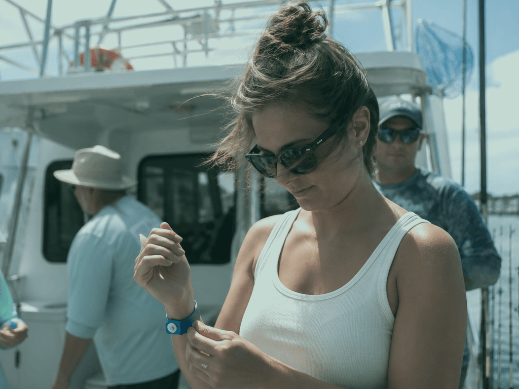 Charter seasick bands: on before the inlet — supporting Beach Blog photo, Ocean City, Maryland