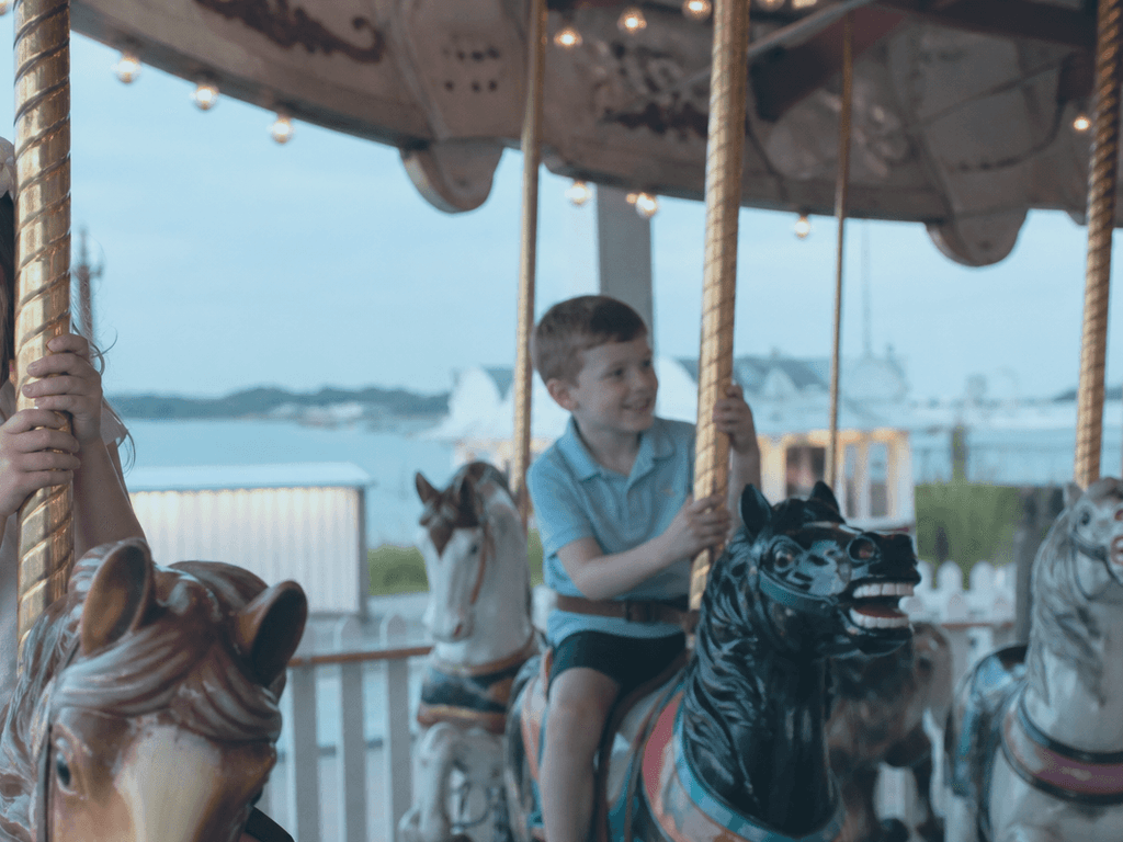 Chincoteague carousel kid hour: a softer ride day away from OC neon — supporting Beach Blog photo, Ocean City, Maryland