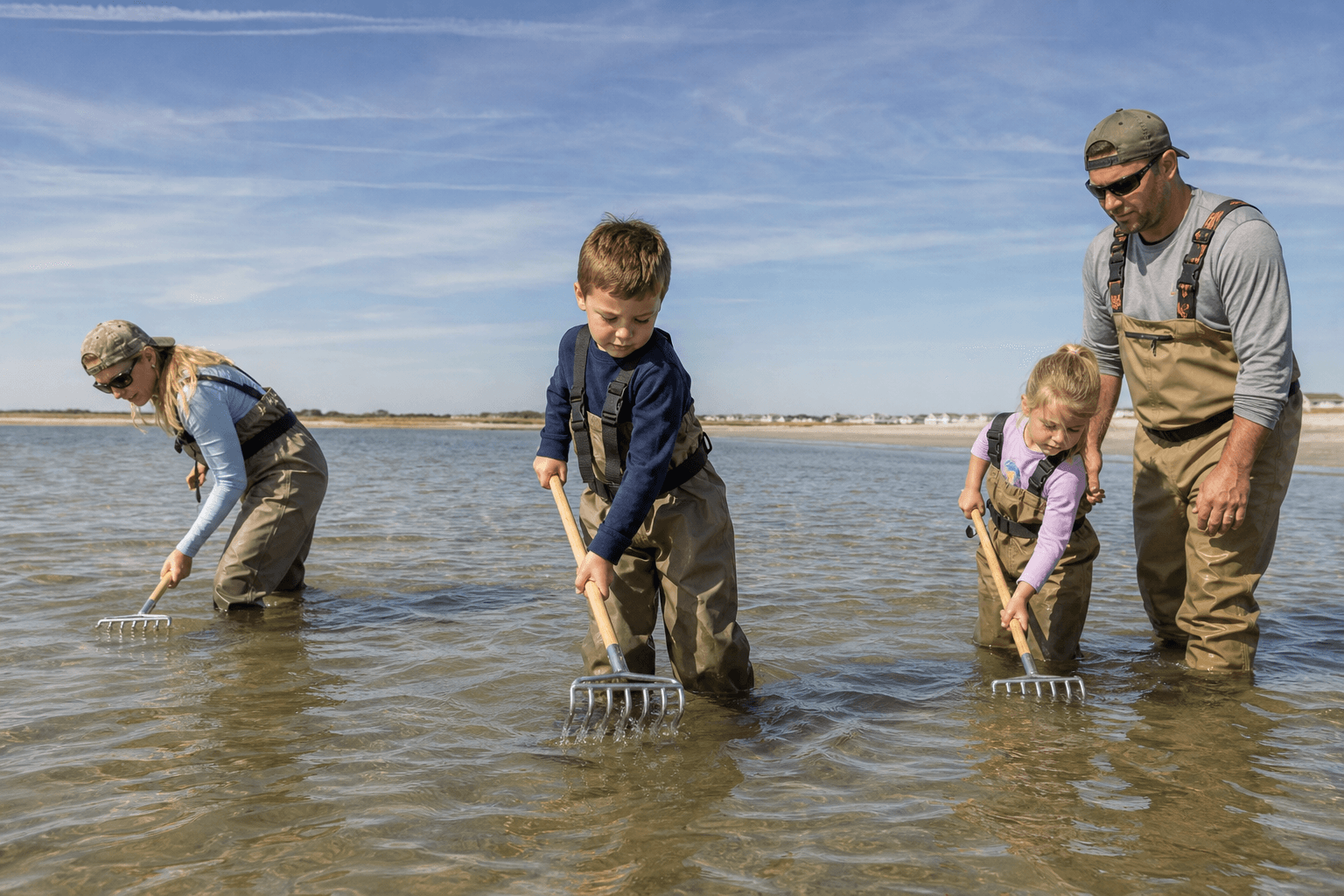 Clam rake: borrow do not buy for a one-week try — Beach Blog photo, Ocean City, Maryland