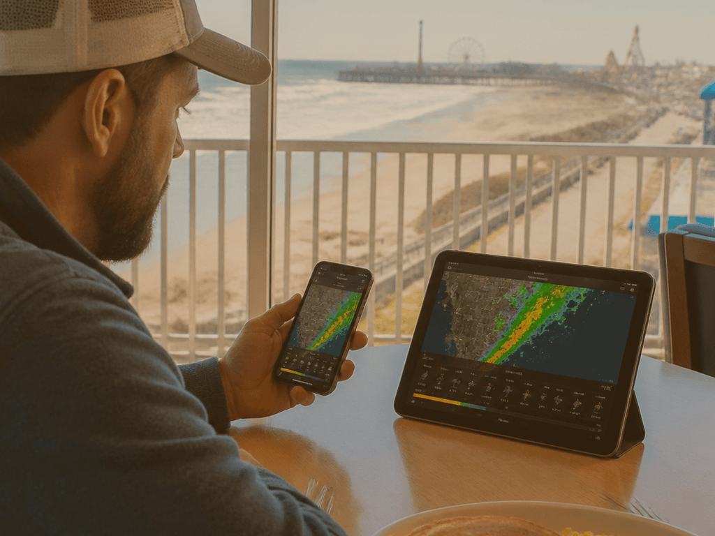 Compare forecasts before you pivot: one app is not a weather council — supporting Beach Blog photo, Ocean City, Maryland