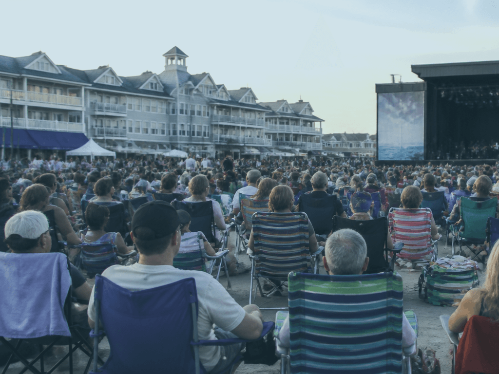 Concert lawn chair rules: read the height limit — supporting Beach Blog photo, Ocean City, Maryland