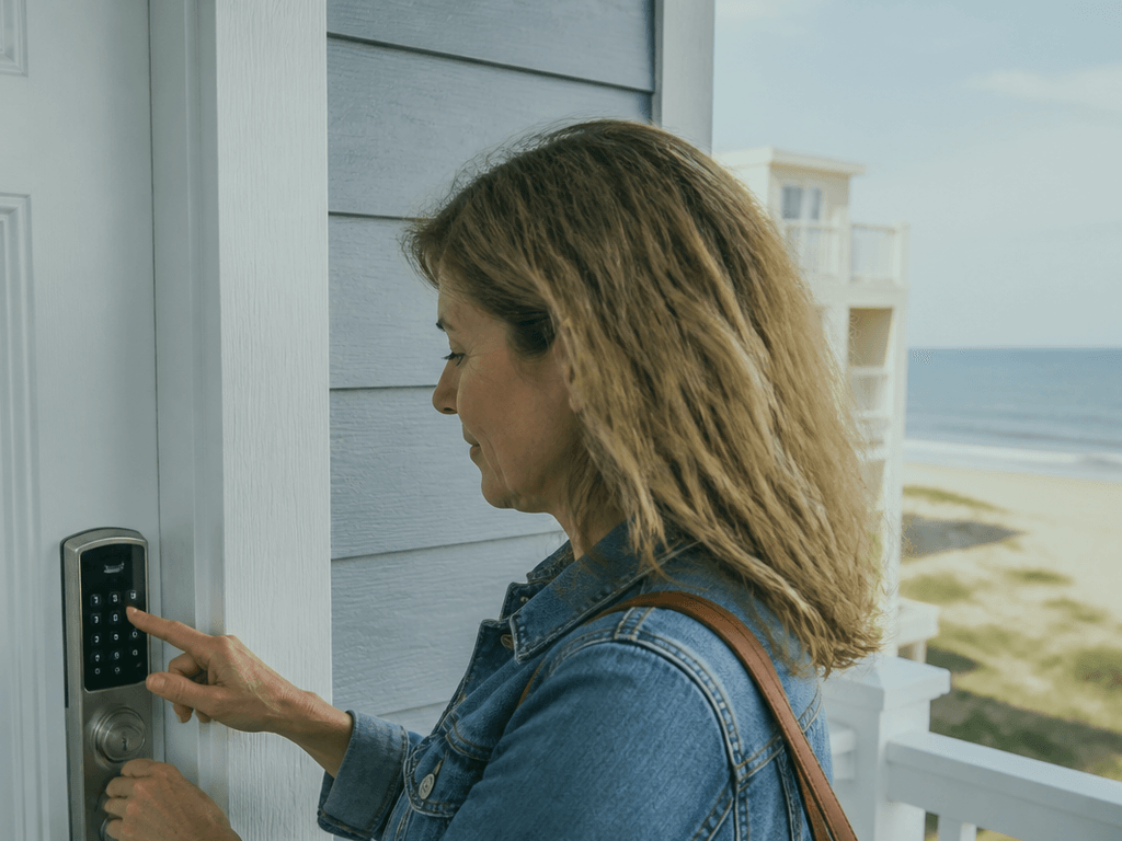 Condo smart lock codes: change them when you leave — supporting Beach Blog photo, Ocean City, Maryland