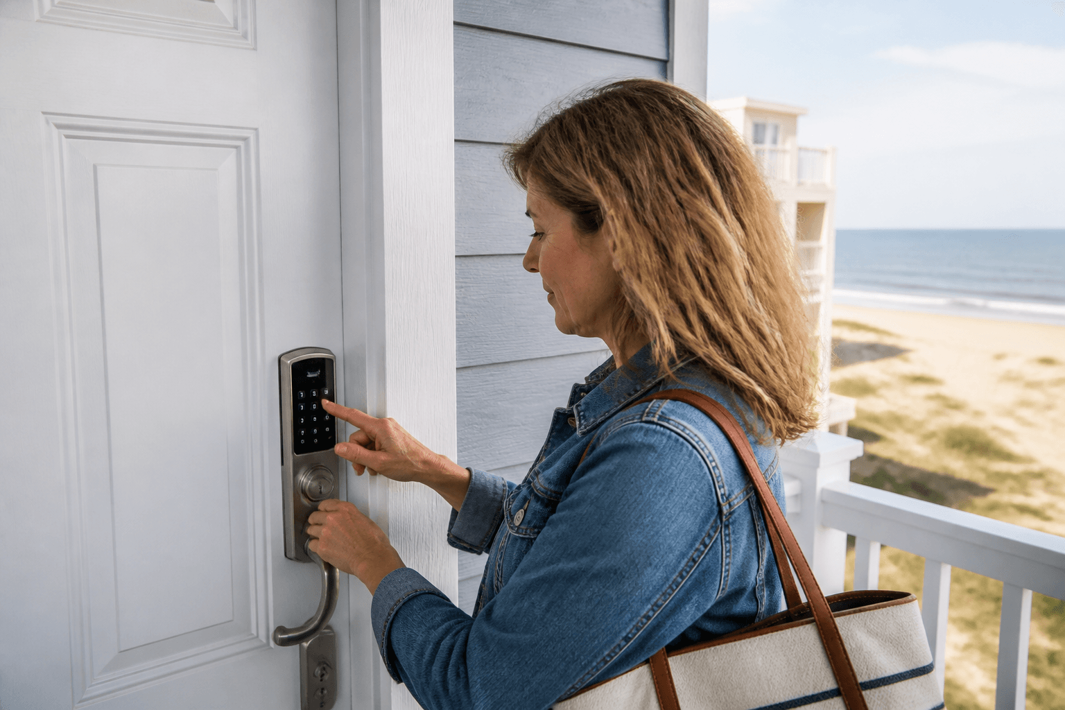 Condo smart lock codes: change them when you leave — Beach Blog photo, Ocean City, Maryland