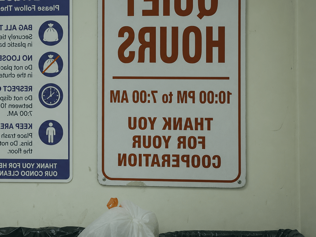 Condo trash chute hours: quiet time is real — supporting Beach Blog photo, Ocean City, Maryland