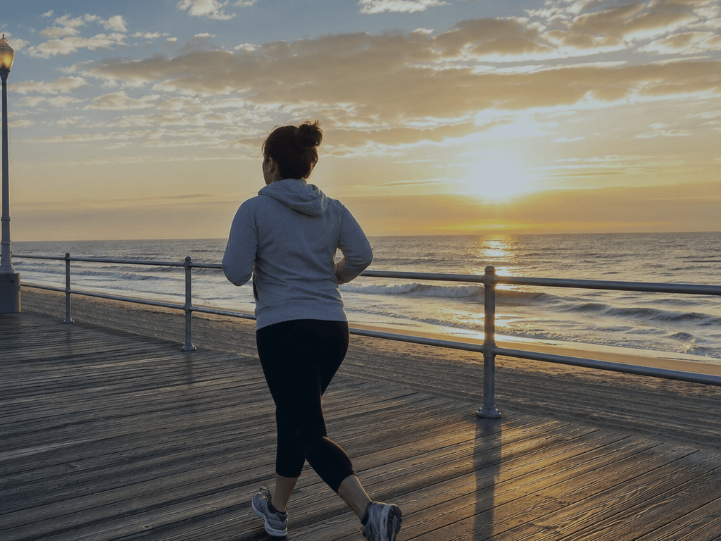Cool-air Boardwalk miles: fall runs and bike loops when Ocean City finally cooperates — supporting Beach Blog photo, Ocean City, Maryland