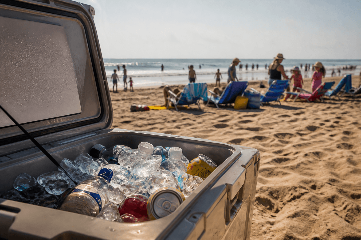 Cooler and ice run before noon: cold drinks without the meltdown — Beach Blog photo, Ocean City, Maryland