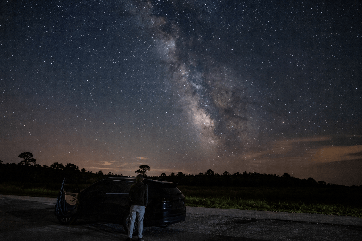 Dark-sky drive away from neon: ten minutes can change the stars — Beach Blog photo, Ocean City, Maryland