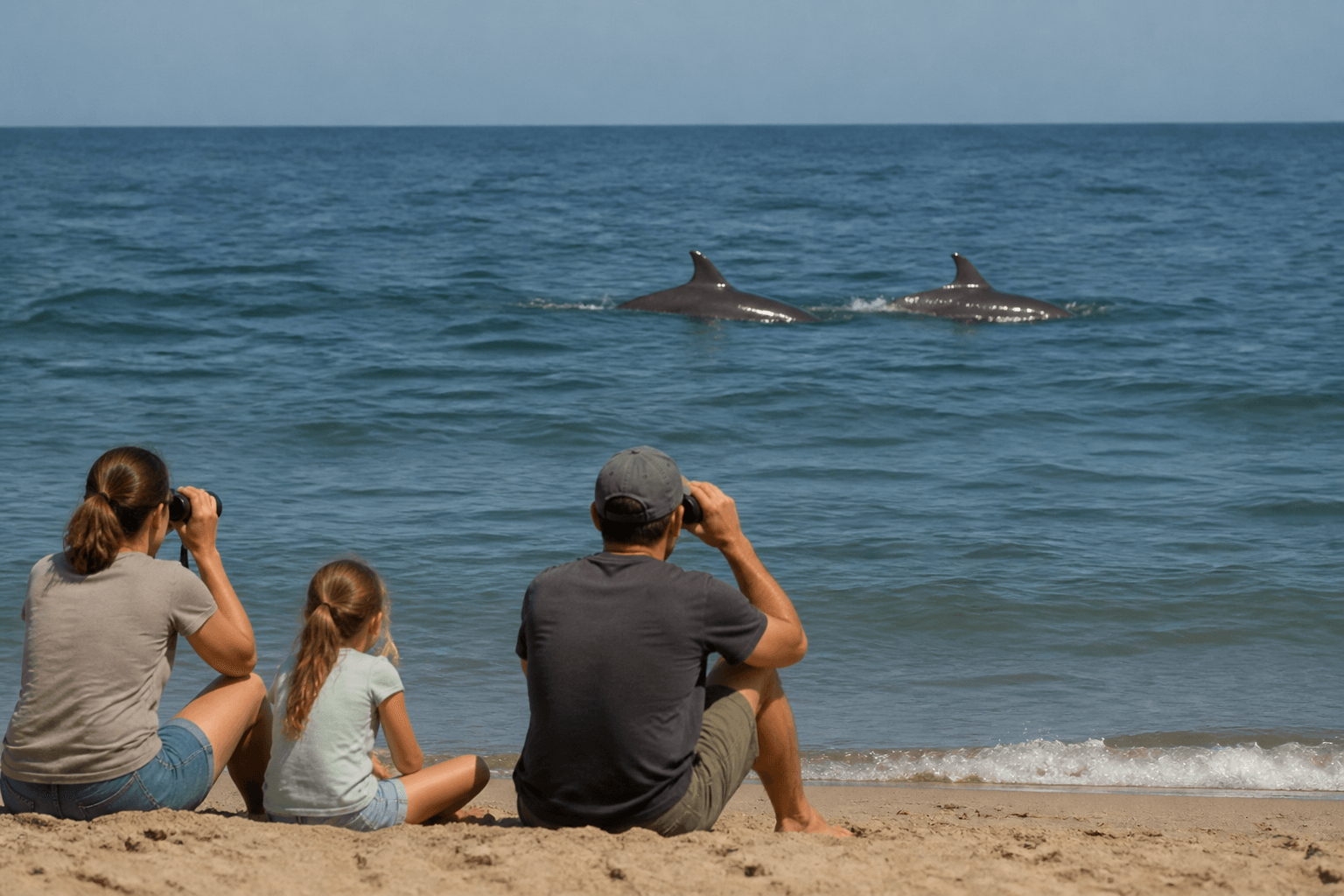 Dolphin watch from the beach: ethics, distance, and the good kind of quiet — Beach Blog photo, Ocean City, Maryland