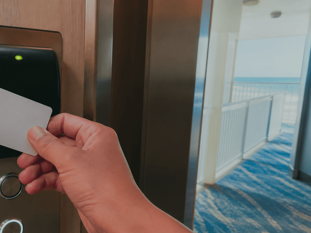 Elevator keycard trick fails: tap, wait, then press — supporting Beach Blog photo, Ocean City, Maryland