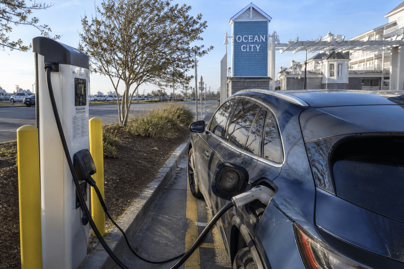EV charging on a beach week: plan plugs like you plan parking — Beach Blog photo, Ocean City, Maryland