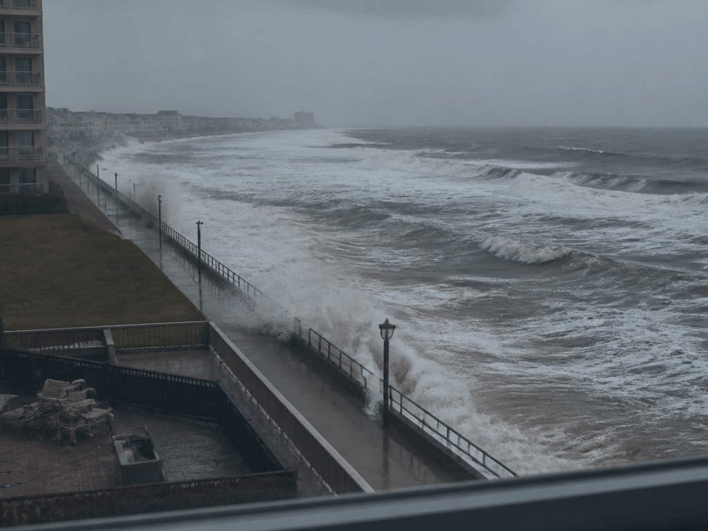 February storm window-watching week: condo fortress, short walks, hot showers — supporting Beach Blog photo, Ocean City, Maryland