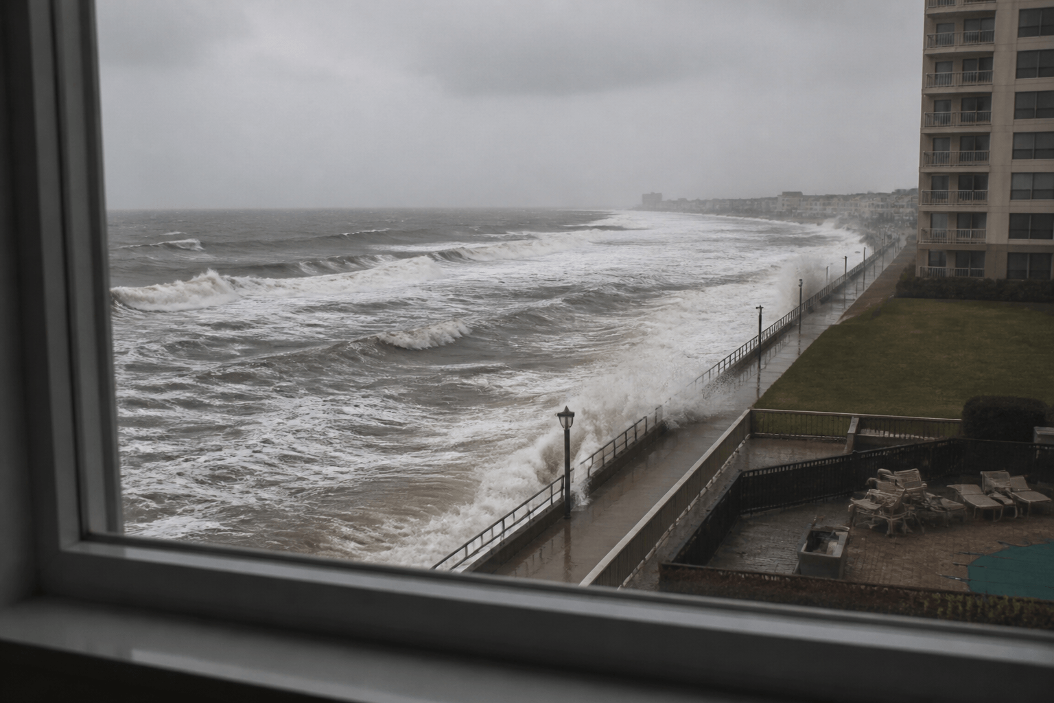 February storm window-watching week: condo fortress, short walks, hot showers — Beach Blog photo, Ocean City, Maryland