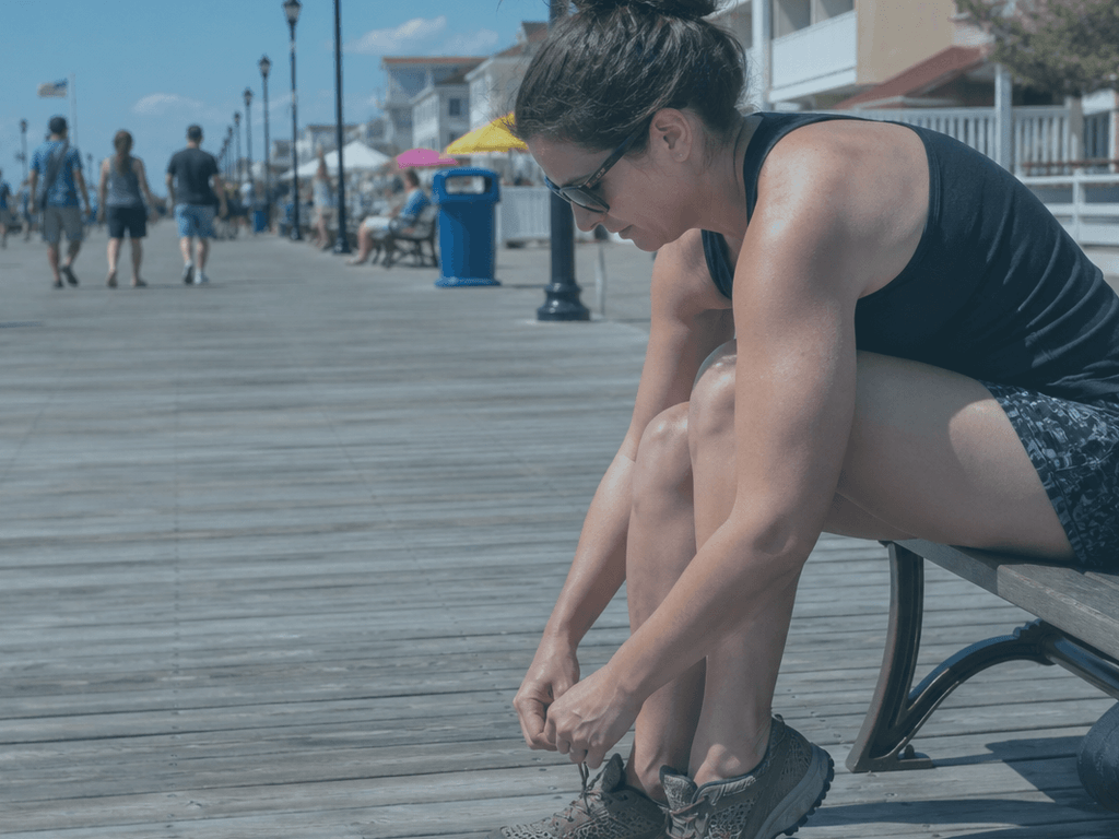 Flip-flop blister prevention on the boards: backup shoes beat bravery — supporting Beach Blog photo, Ocean City, Maryland
