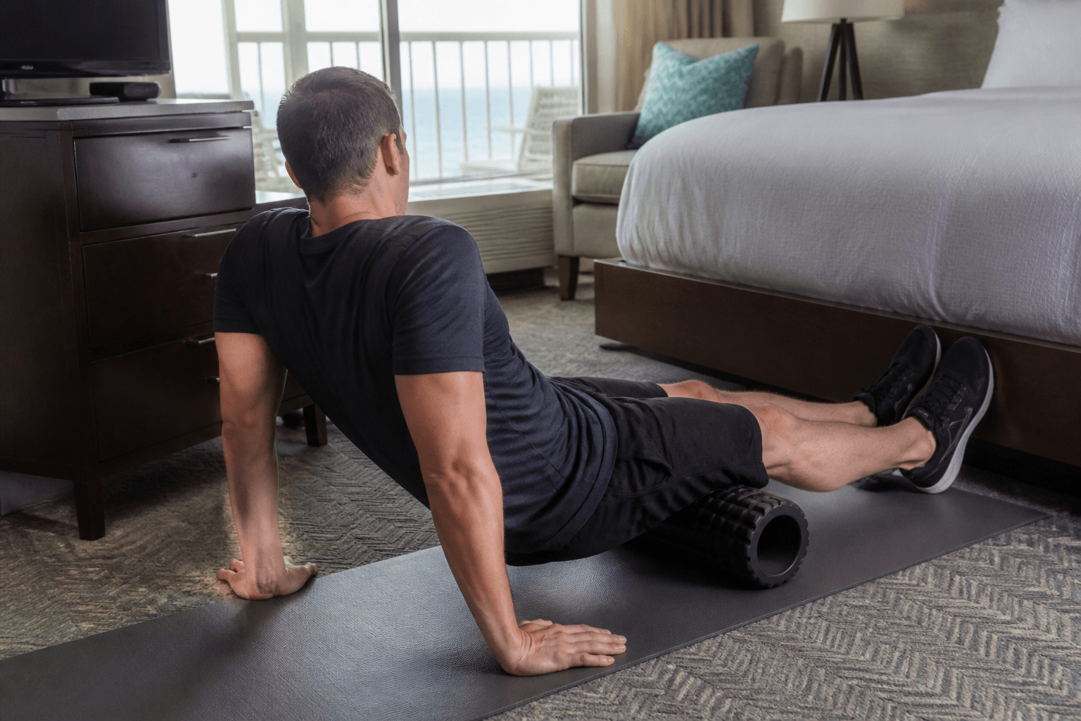 Foam roller: use the room, not the hallway — Beach Blog photo, Ocean City, Maryland