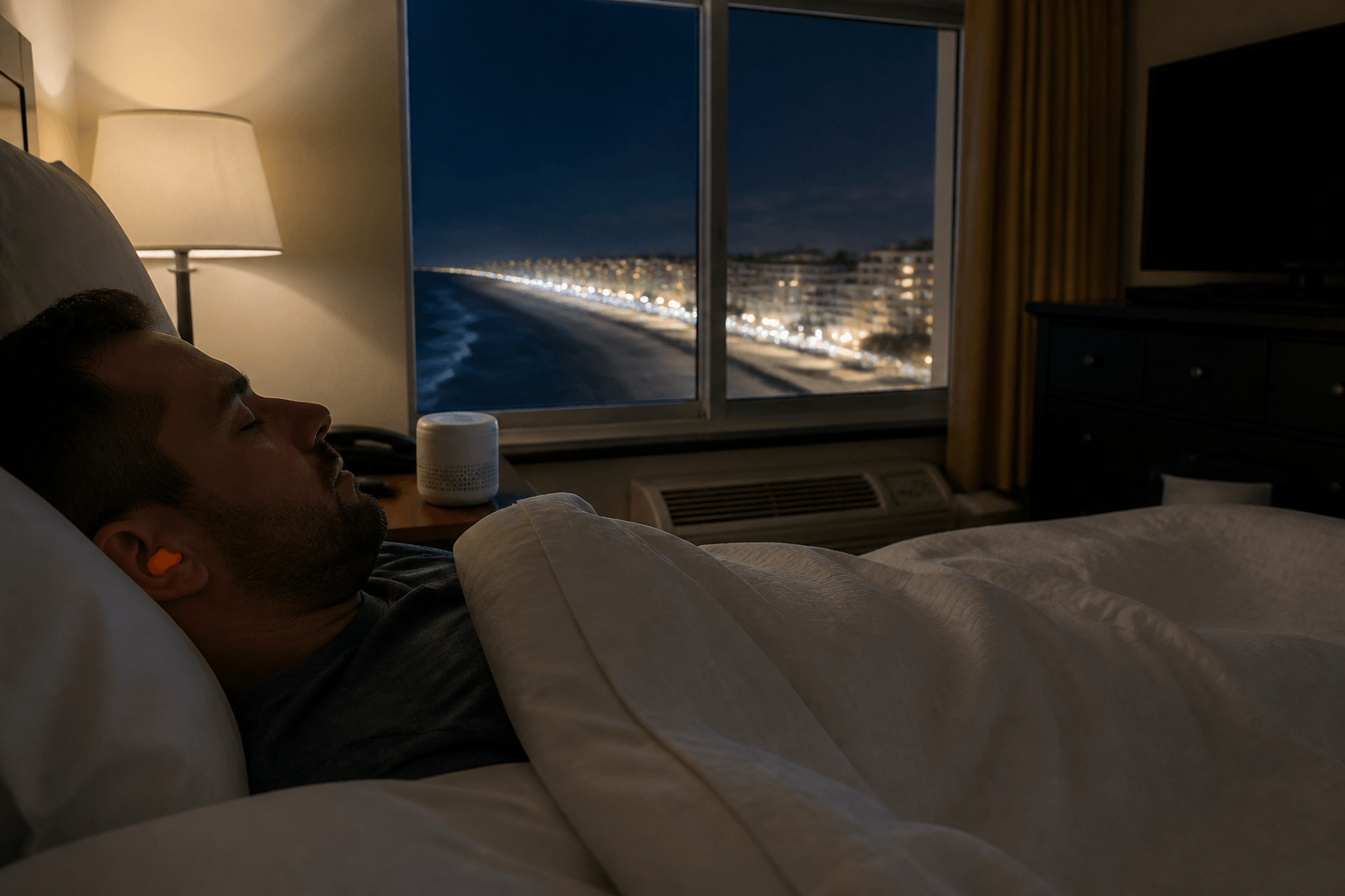 Foghorn night sleep strategy: white noise, earplugs, acceptance — Beach Blog photo, Ocean City, Maryland