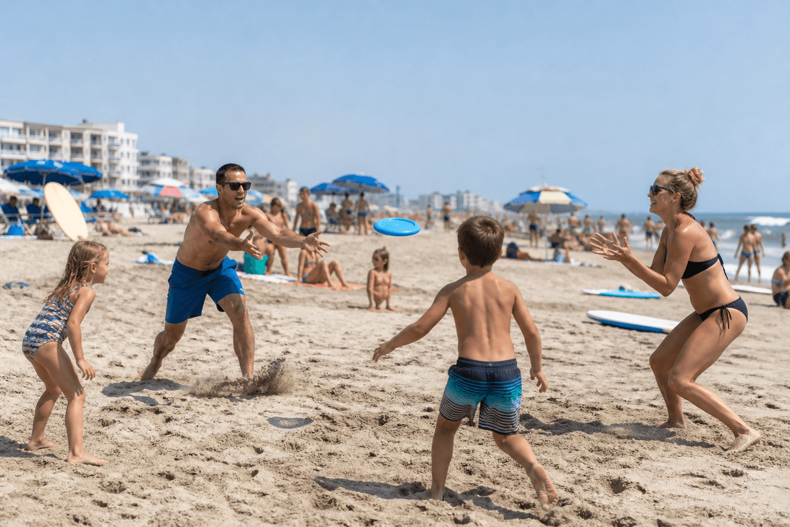 Soft disks on crowded beaches: hard plastic is rude — Beach Blog photo, Ocean City, Maryland