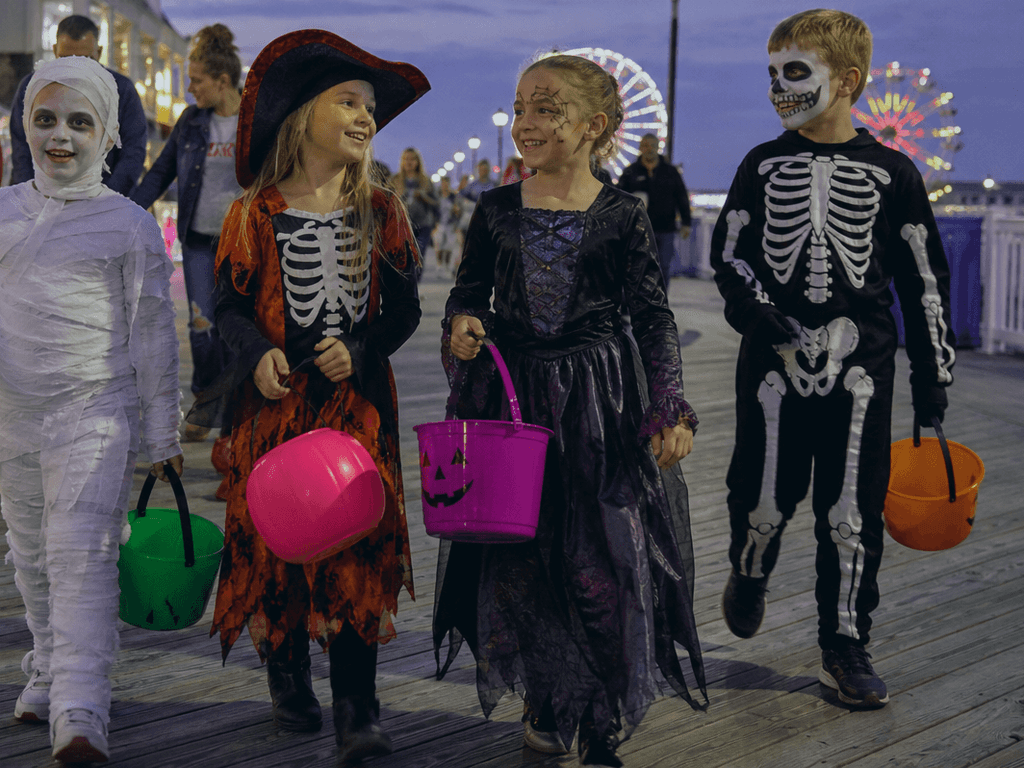 Halloween on the boards: crowd notes for costumes, kids, and exit timing — supporting Beach Blog photo, Ocean City, Maryland