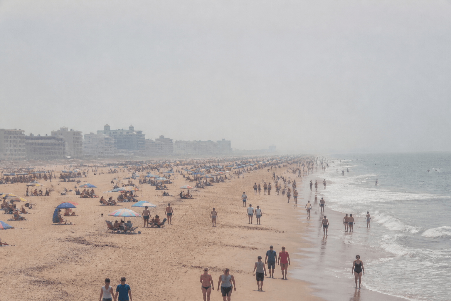 Haze day photo and breathing plan: soft skies, softer expectations — Beach Blog photo, Ocean City, Maryland