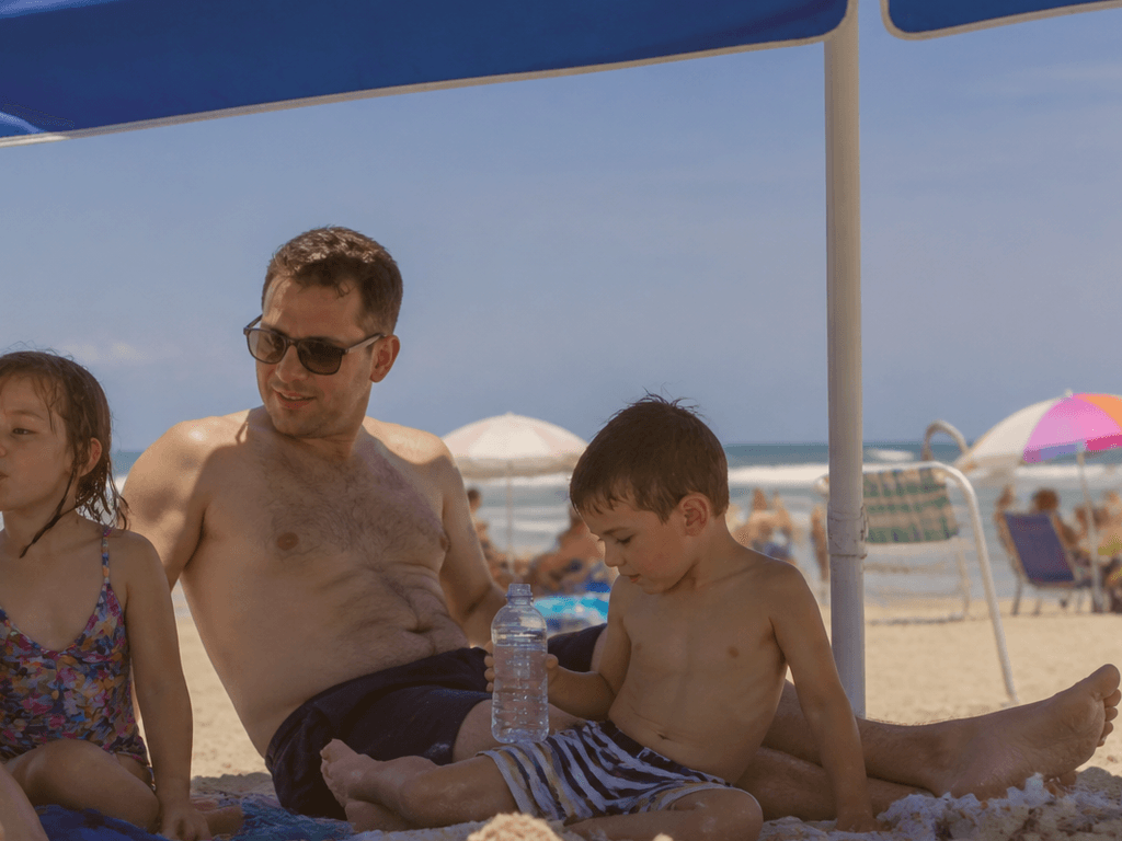 Heat exhaustion shade ladder: stop before the crash — supporting Beach Blog photo, Ocean City, Maryland