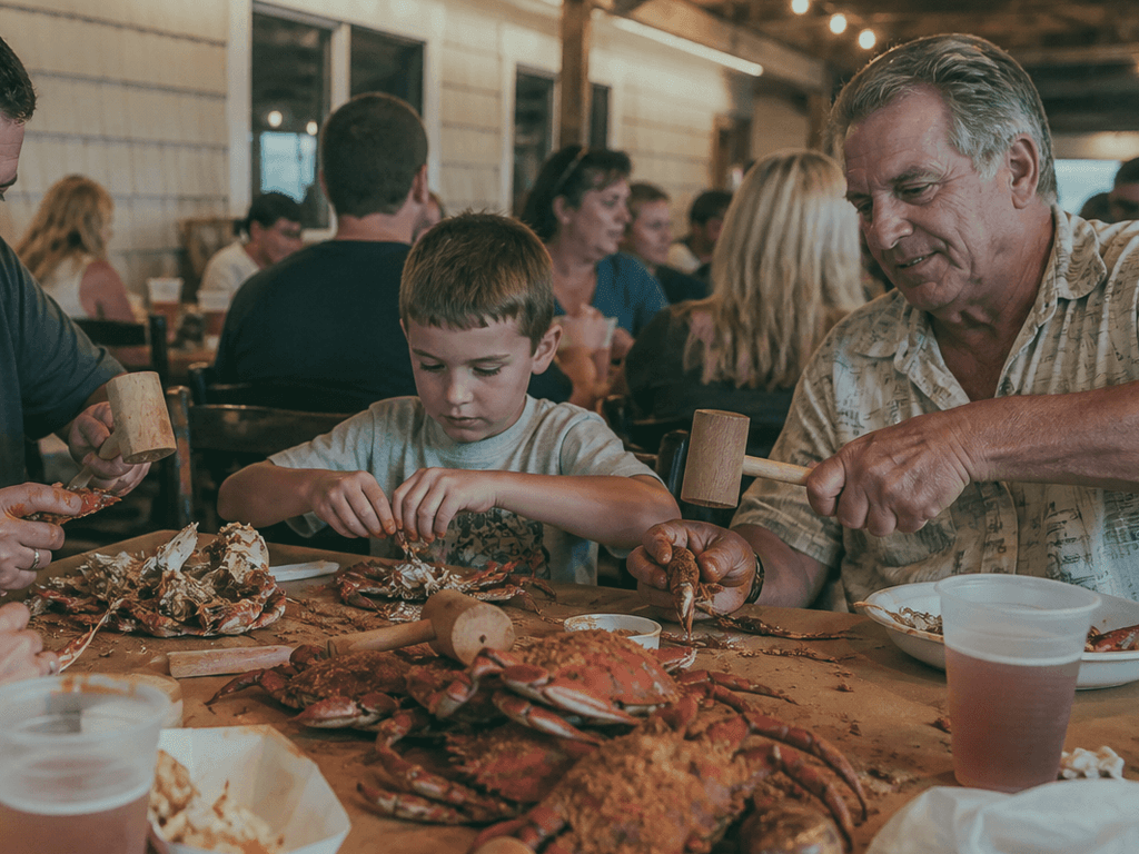 Higgins Crab House South: a waterman's take on the Philadelphia Ave crab feast — supporting Beach Blog photo, Ocean City, Maryland