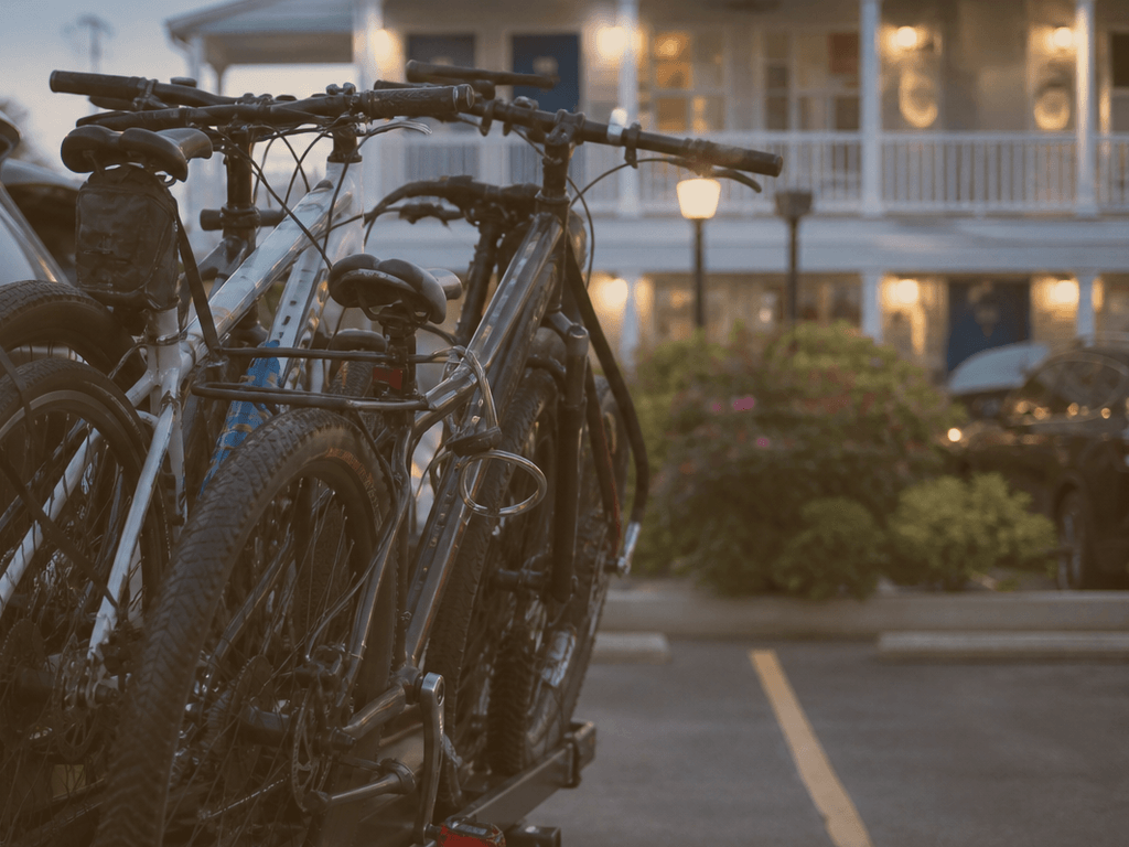 Hitch rack lock cables: overnight non-negotiable — supporting Beach Blog photo, Ocean City, Maryland