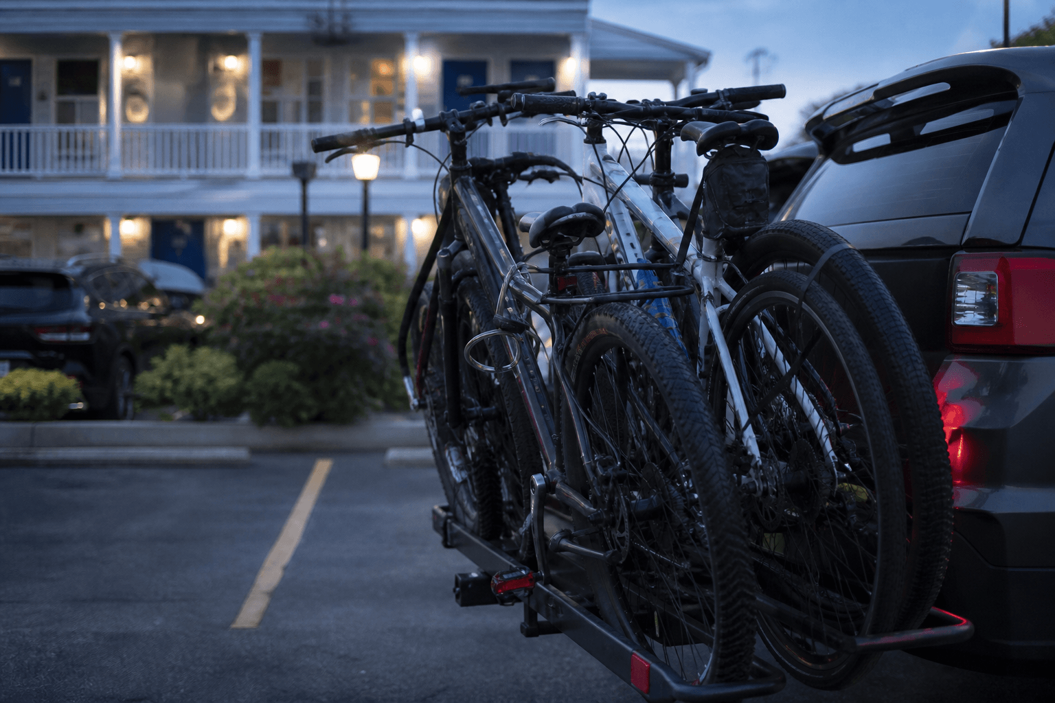 Hitch rack lock cables: overnight non-negotiable — Beach Blog photo, Ocean City, Maryland
