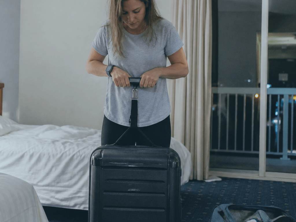 Hotel luggage scale: weigh before the airline does — supporting Beach Blog photo, Ocean City, Maryland